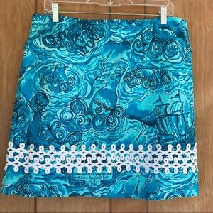 Lilly Pulitzer Dark N Stormy Skirt